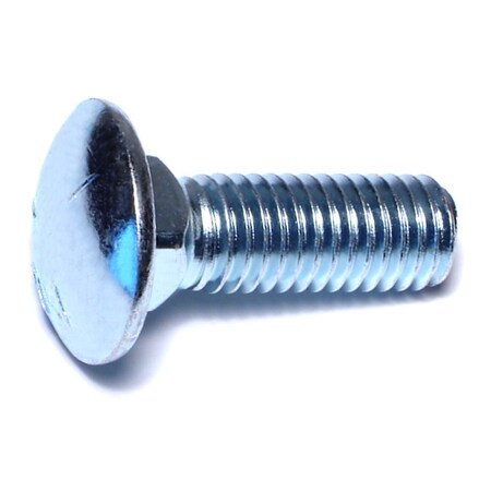 Midwest Fastener Carriage Bolt, Square Neck, 13 (Coarse), 1-1/2 in L, Steel, Zinc Plated, 6 PK 31902